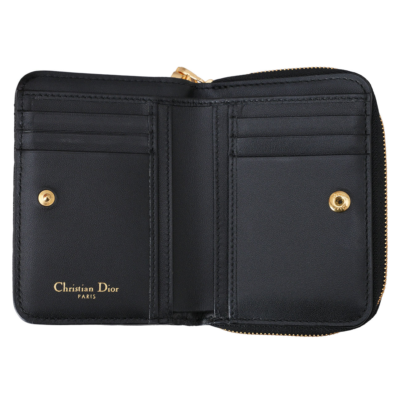 CHRISTIAN DIOR(USED)디올 카로 지퍼 반지갑